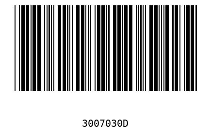 Barcode 3007030