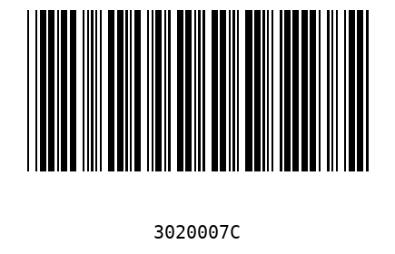 Barcode 3020007