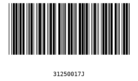 Bar code 31250017