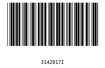 Bar code 3142017