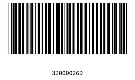 Barcode 32000026