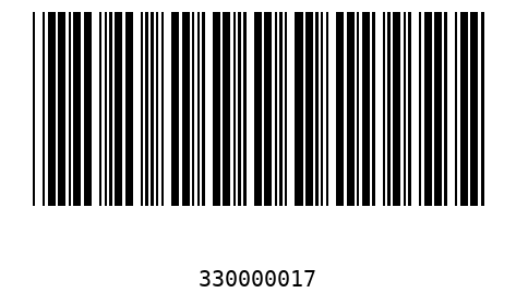 Bar code 33000001