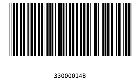 Bar code 33000014