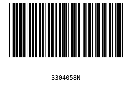 Barcode 3304058