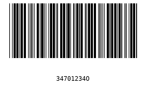 Barcode 34701234