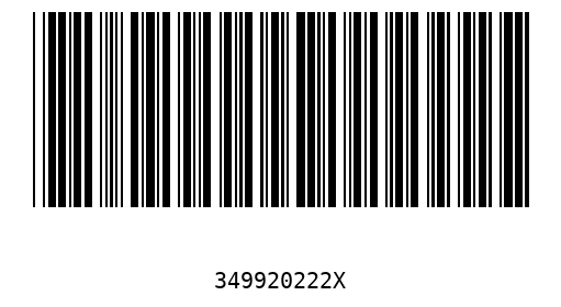 Barcode 349920222