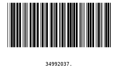 Barcode 34992037