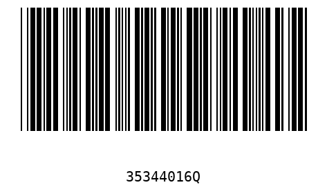 Barcode 35344016