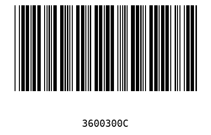 Barra Código 3600300