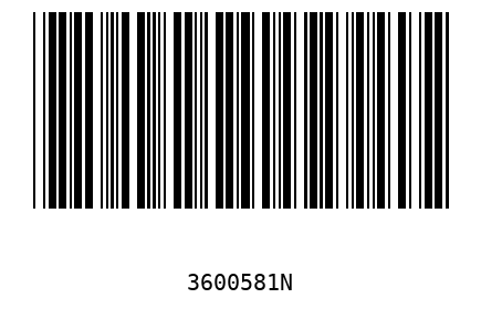 Bar code 3600581