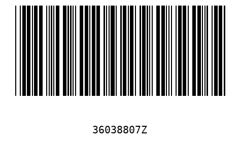 Barcode 36038807