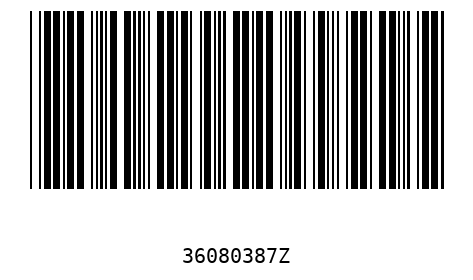 Barcode 36080387