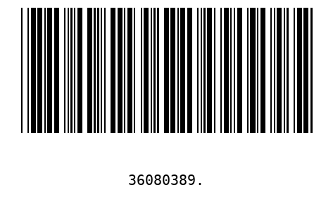 Barcode 36080389