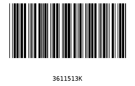 Barcode 3611513