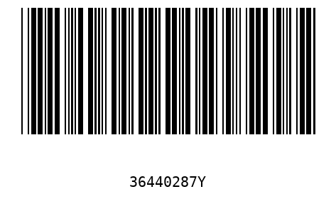 Barcode 36440287