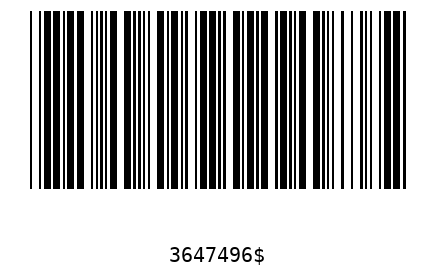Barcode 3647496