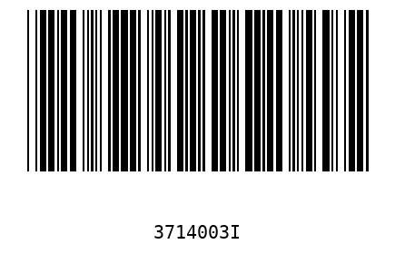 Barcode 3714003
