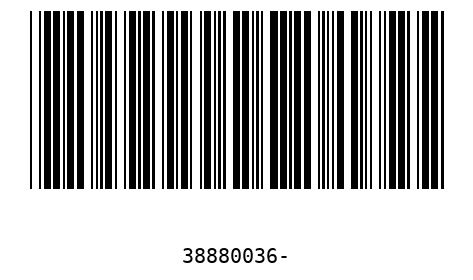Barcode 38880036