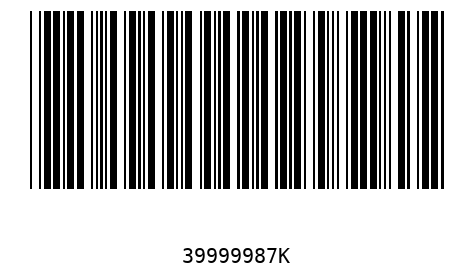 Bar code 39999987