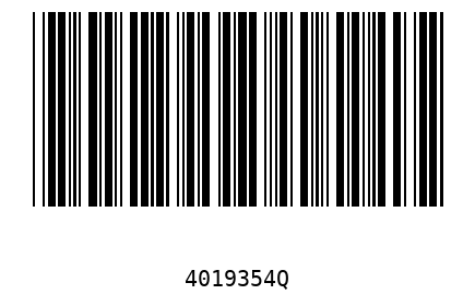 Barcode 4019354