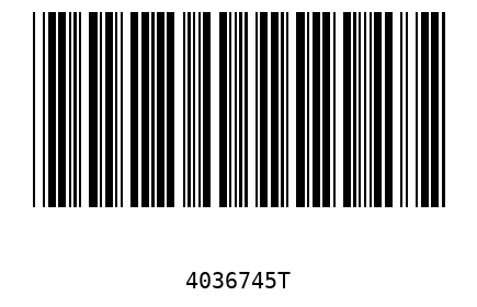Barcode 4036745