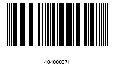 Barcode 40400027