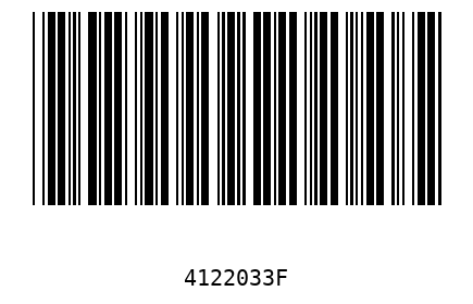 Bar code 4122033