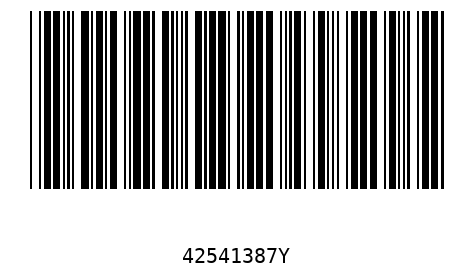 Bar code 42541387