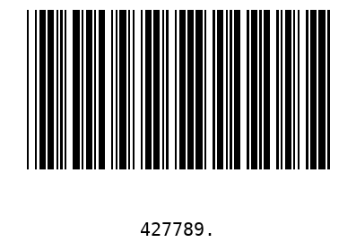 Bar code 427789