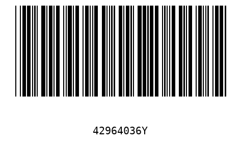 Bar code 42964036
