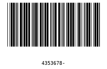 Barcode 4353678