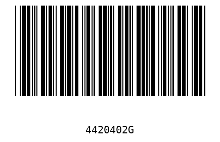 Bar code 4420402