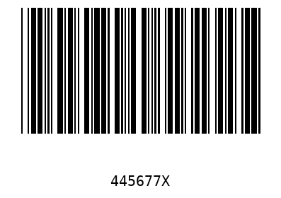 Barcode 445677