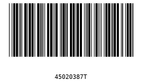 Barcode 45020387