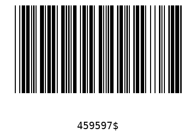 Bar code 459597