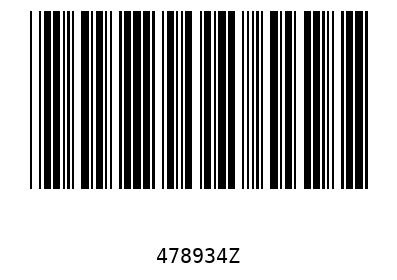 Bar code 478934