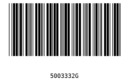 Barra Código 5003332
