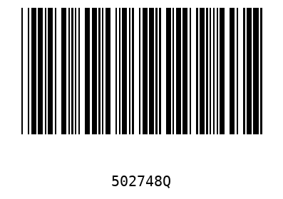 Barcode 502748