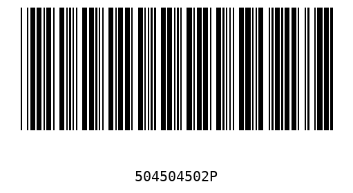 Barcode 504504502