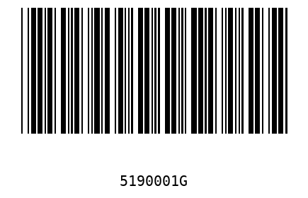 Barcode 5190001
