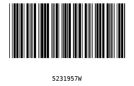 Bar code 5231957