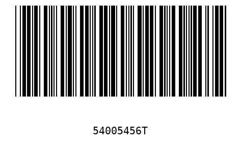 Barcode 54005456