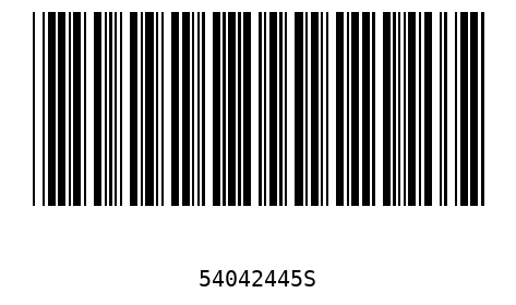 Barcode 54042445