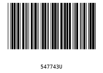 Barcode 547743
