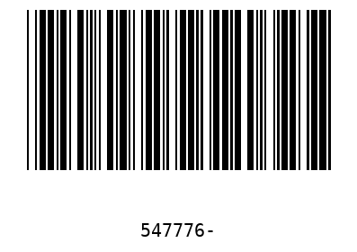 Barcode 547776