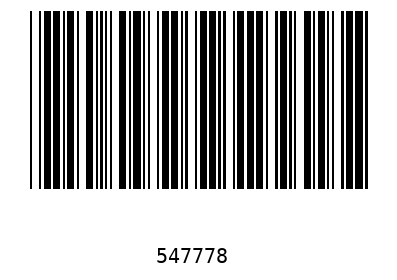 Bar code 547778