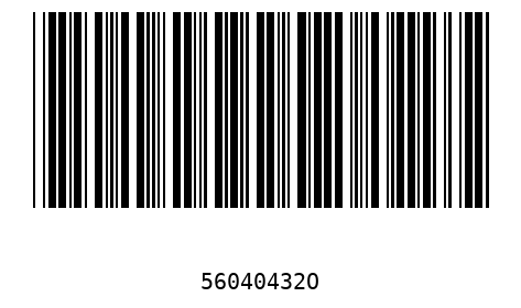 Barcode 56040432