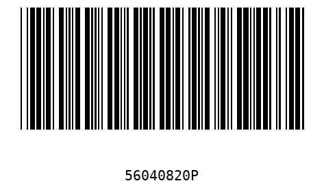 Barcode 56040820