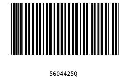 Barcode 5604425