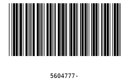 Barcode 5604777